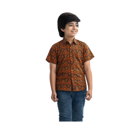 Mult-color Cotton Short Sleeve Shirt Casual Shirt