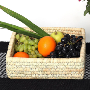 Palm Leaf Organizer Basket